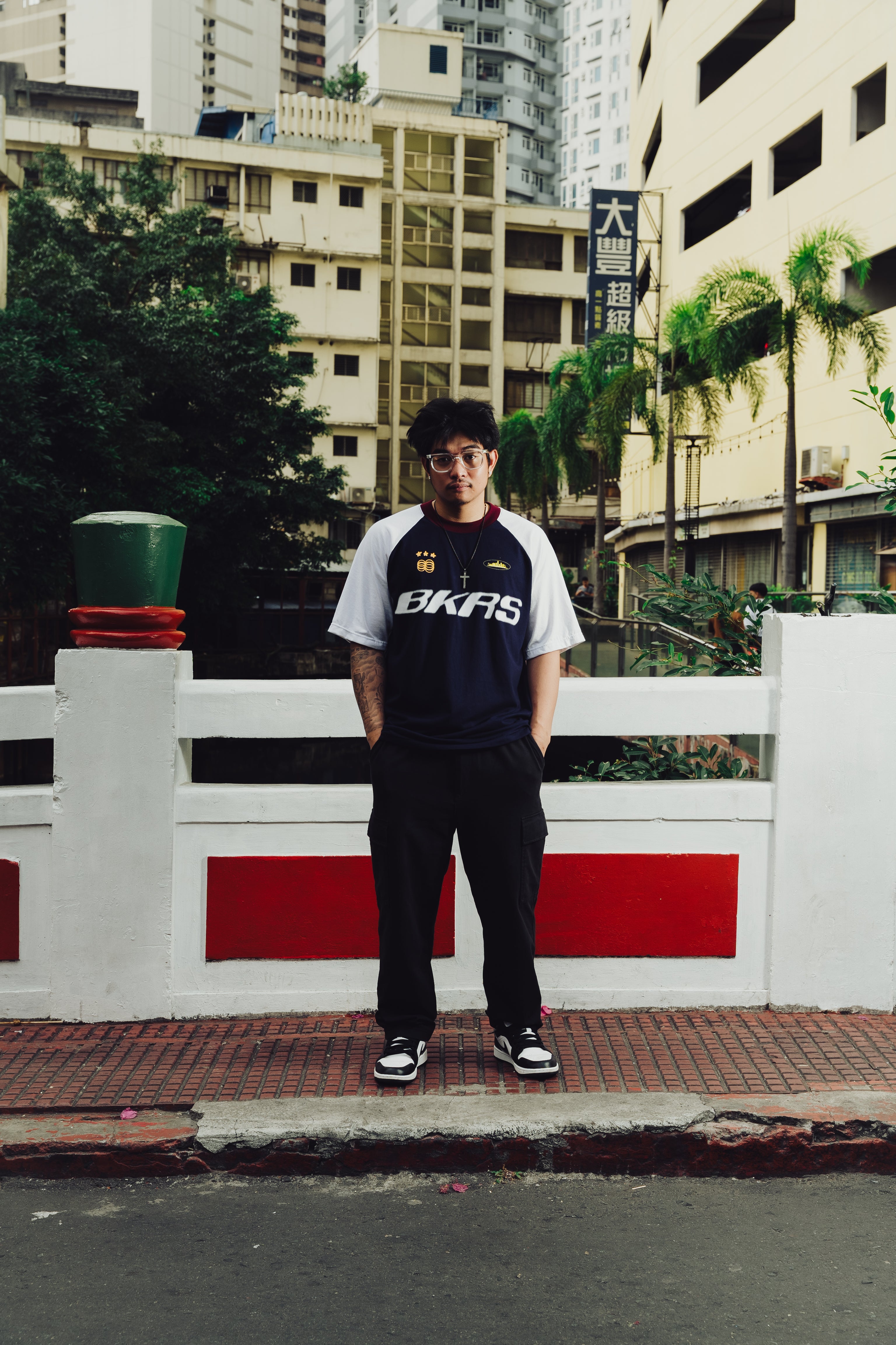 Navy - PH Tri Tone Raglan