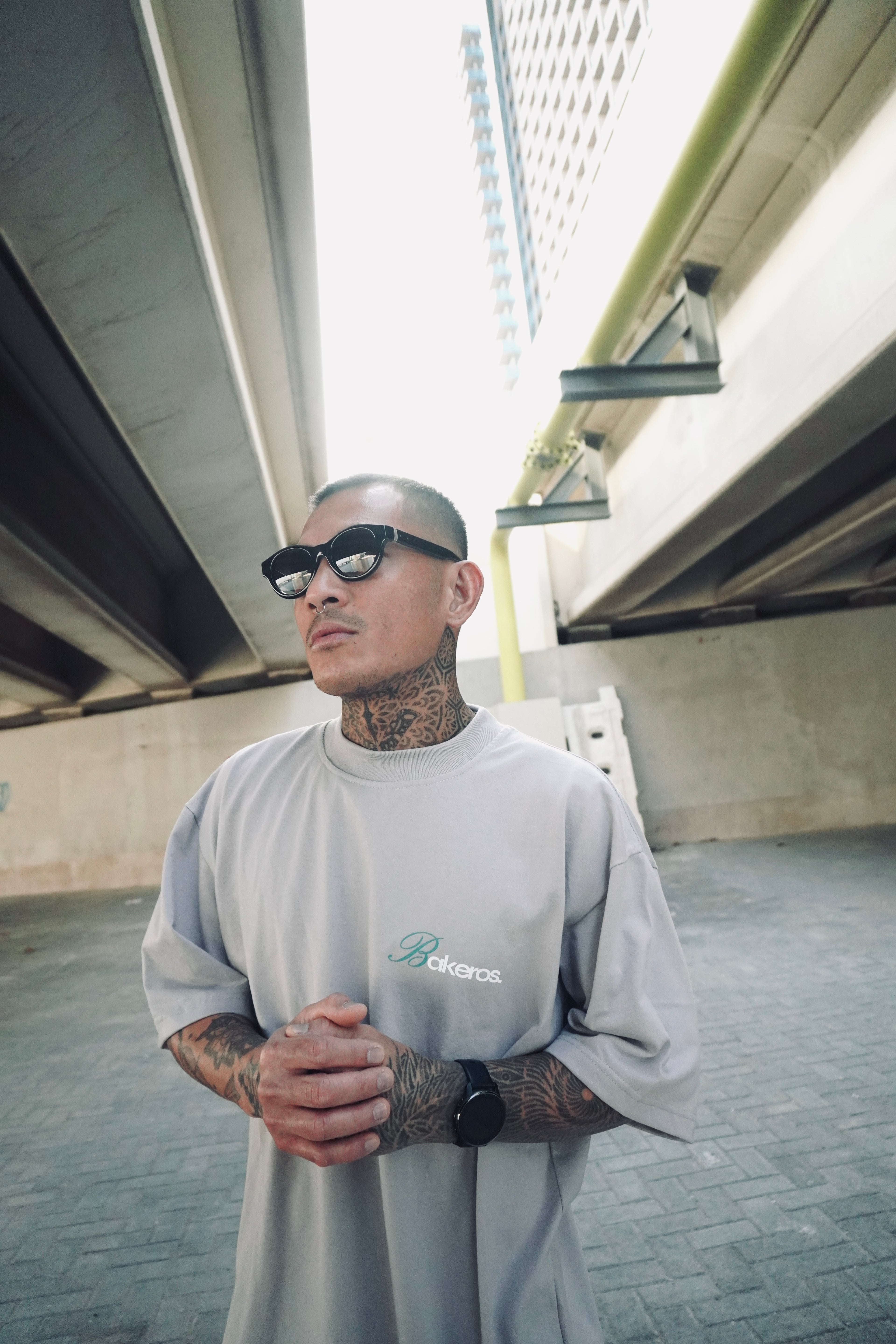 Ash Grey - Basic Tee "Miami"