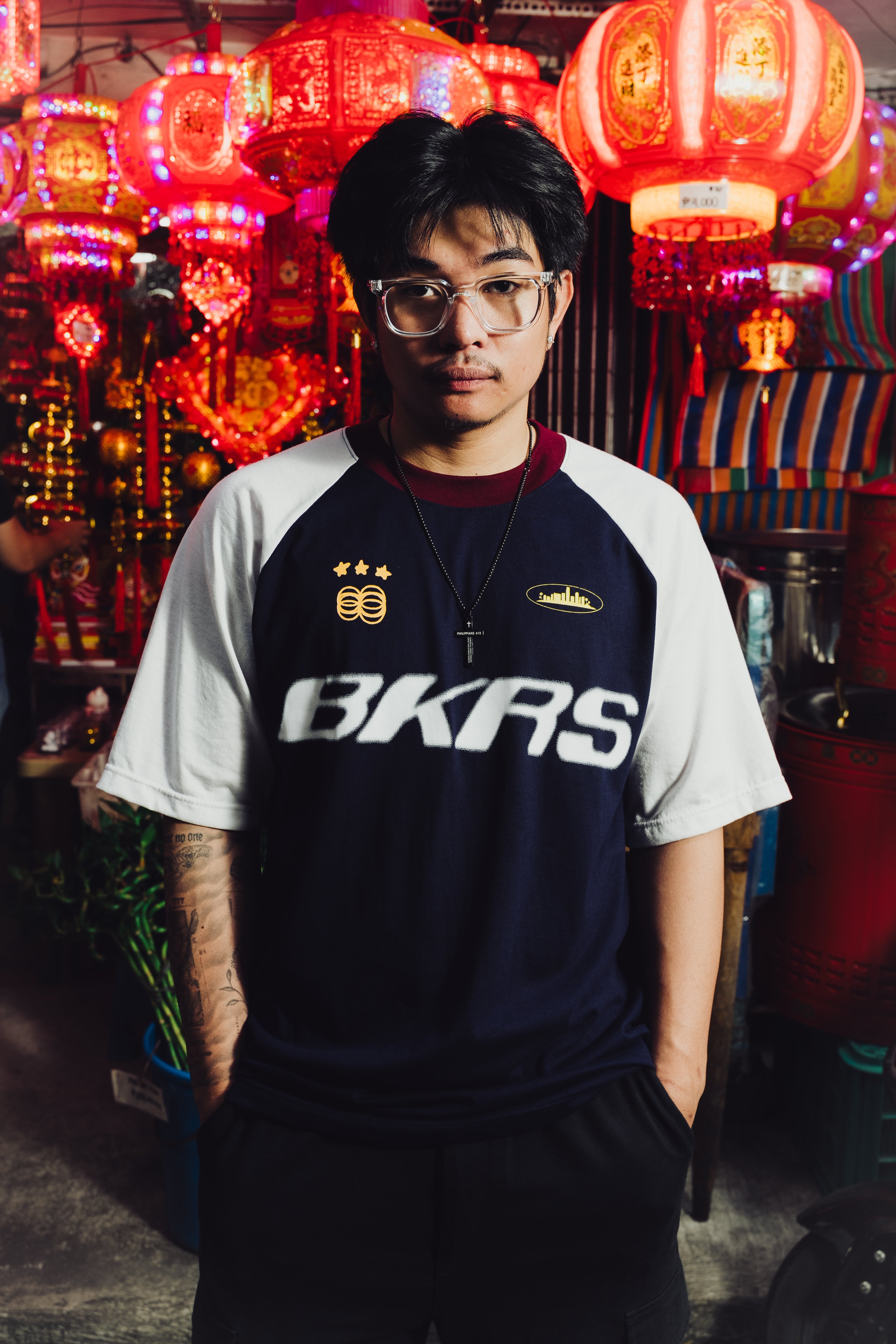 Navy - PH Tri Tone Raglan