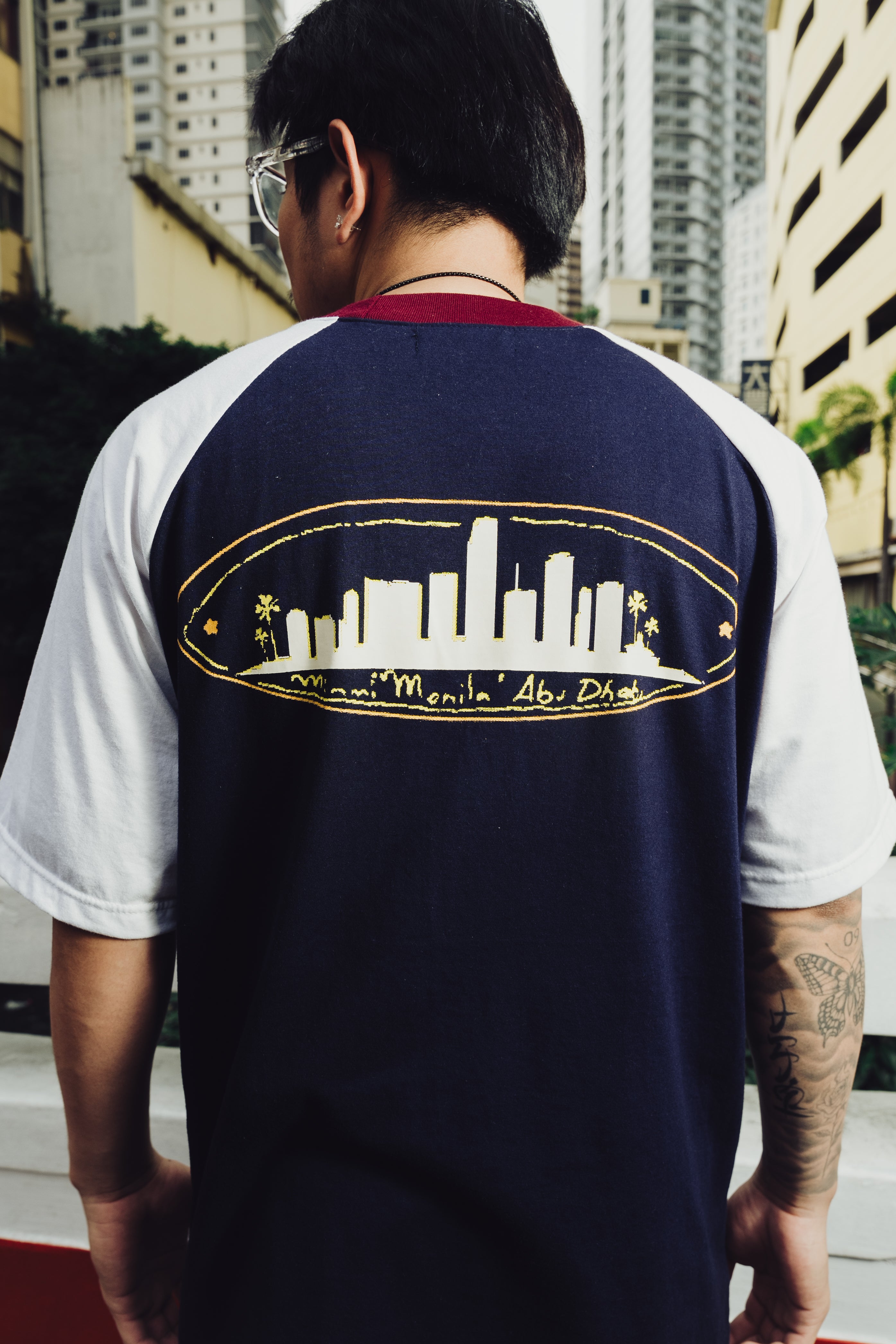 Navy - PH Tri Tone Raglan
