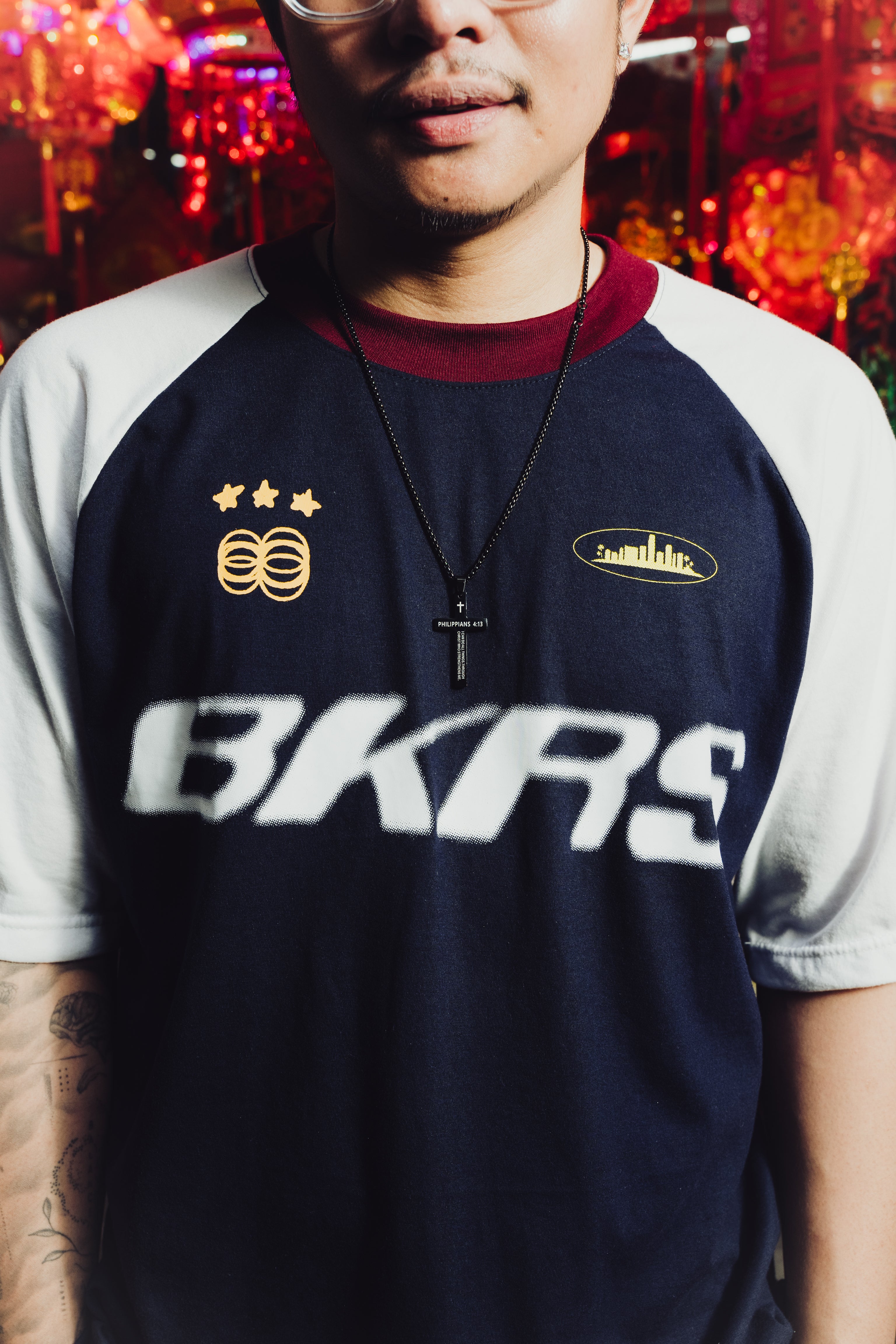 Navy - PH Tri Tone Raglan
