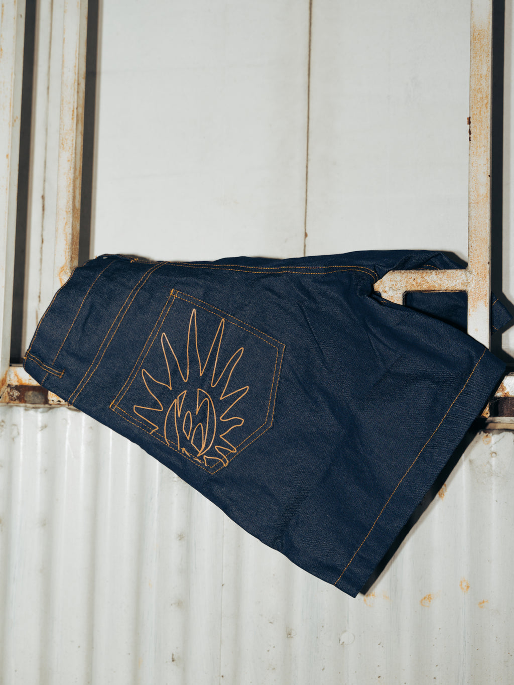 Dark Blue Denim Jorts