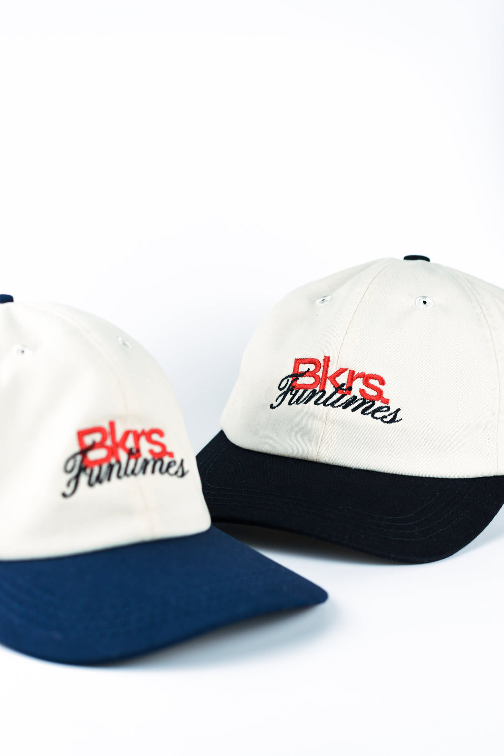 B HAT - BLACK & NAVY BLUE